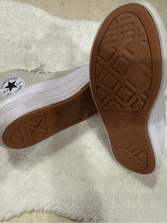 Converse All Star White Upper with Gum Sole - Picture 6 of 11